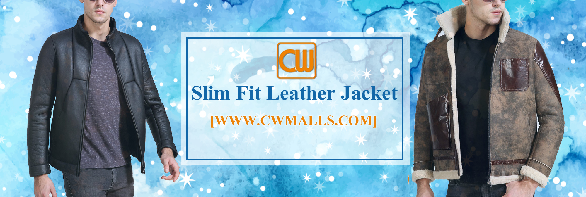 CWMALLS Slim Fit Leather Jacket