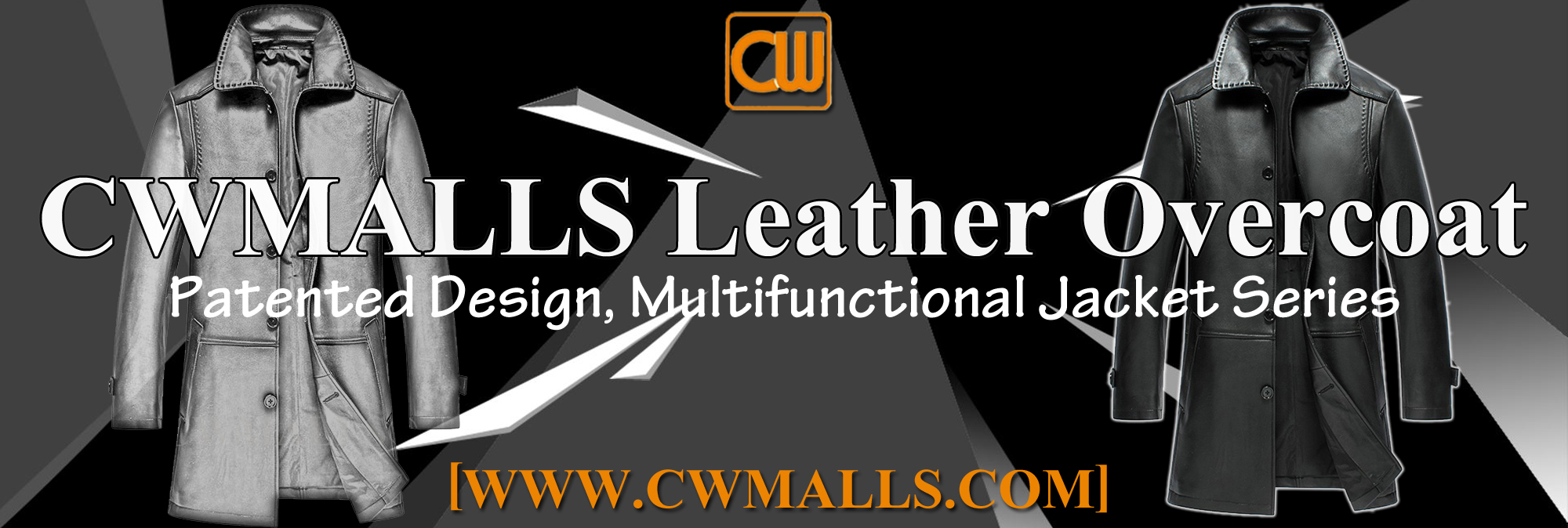 CWMALLS Leather Overcoat